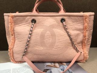 【A57167 B00107 N0519】 CHANEL シャネル バッグ コピー 19SS ミックス ファイバー & ゴートスキン ラージ ショッピング バッグ レディース トートバッグ 4色可選択 ピンク
