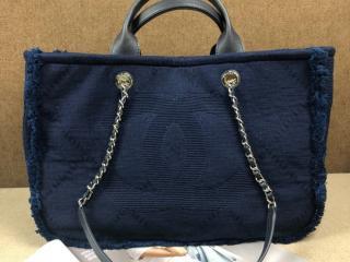 【A57167 B00107 N0523】 CHANEL シャネル バッグ スーパーコピー 19SS ミックス ファイバー & ゴートスキン ラージ ショッピング バッグ レディース トートバッグ 4色可選択 ブルー