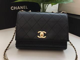 【AS0645 B00445 94305】 CHANEL シャネル バッグ コピー 19SS カーフスキン フラップ バッグ レディース ショルダーバッグ 3色可選択 ブラック