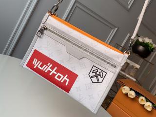 【M44640】 LOUIS VUITTON ルイヴィトン モノグラム バッグ コピー フラット・メッセンジャー メンズ ショルダーバッグ 2色可選択 ブロン
