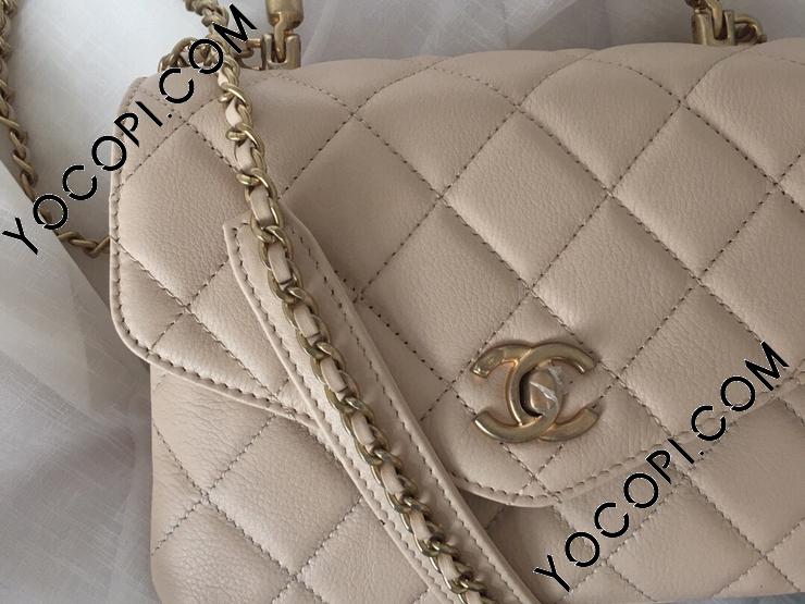 CHANEL* シャネル 19 ベージュ スモールハンドバッグ ミニ バッグ - ハンドバッグ | CHANEL