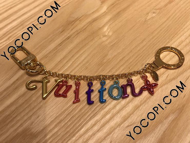 LOUIS VUITTON【ルイ・ヴィトン】 M63748 ポルトクレ・シュンヌ・ニューウェーブ バッグチャーム キーホルダー ロゴ ルイヴィトン キーホルダー メンズ レディース ポルトクレ