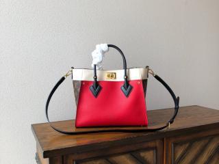 【M53824】 LOUIS VUITTON ルイヴィトン モノグラム バッグ コピー オンマイサイド ハンドバッグ レディース ショルダーバッグ 4色可選択 ルージュピラット