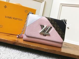 【M53800】 LOUIS VUITTON ルイヴィトン エピ バッグ スーパーコピー ツイスト MM レディース ショルダーバッグ 2色可選択 ブロン ローズ