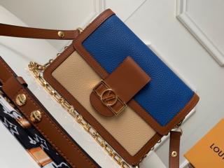 【M55071】 LOUIS VUITTON ルイヴィトン バッグ スーパーコピー ドーフィーヌ MM レディース ショルダーバッグ 3色可選択 Bleu / Beige