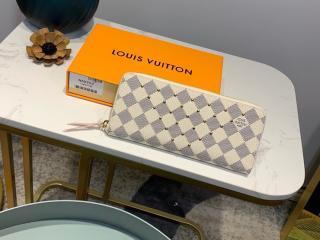 【N60252】 LOUIS VUITTON ルイヴィトン ダミエ・アズール 財布 コピー ポルトフォイユ・クレマンス レディース ラウンドファスナー財布