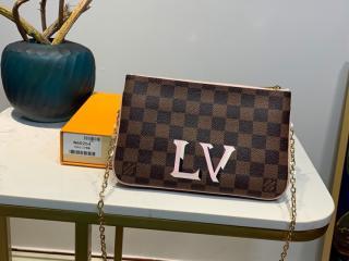 【N60254】 LOUIS VUITTON ルイヴィトン ダミエ・エベヌ 財布 スーパーコピー ポシェット・ドゥーブル ジップ レディース ラウンドファスナー財布