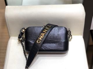 【A94505 B00815 94305】 CHANEL シャネル 財布 スーパーコピー チェーン クラッチ メタリック クロコダイル エンボス カーフスキン レディース財布 2色可選択 ブラック