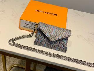 【M68613】 LOUIS VUITTON ルイヴィトン モノグラム 財布 コピー キリガミ ネックレス レディース 二つ折り財布 ブルー
