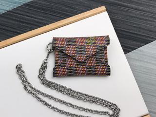【N60278】 LOUIS VUITTON ルイヴィトン ダミエ 財布 スーパーコピー キリガミ ネックレス レディース 二つ折り財布 Damier LV Pop