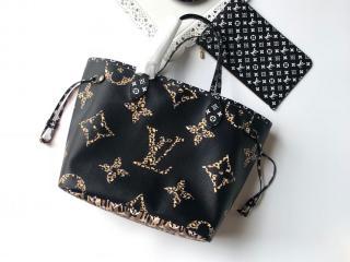 【M44676】 LOUIS VUITTON ルイヴィトン モノグラム バッグ コピー ネヴァーフル MM トートバッグ レディース ショルダーバッグ 2色可選択 ノワール