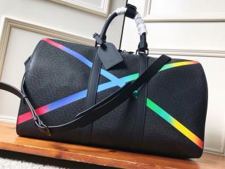 【M30345】 LOUIS VUITTON ルイヴィトン タイガ バッグ スーパーコピー キーポル・バンドリエール 50 メンズ ボストンバッグ