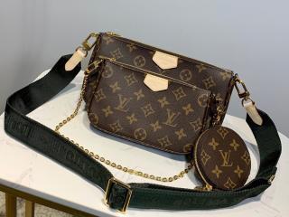 【M44813】 LOUIS VUITTON ルイヴィトン モノグラム バッグ スーパーコピー ミュルティ・ポシェット・アクセソワール レディース ショルダーバッグ 2色可選択 カーキ