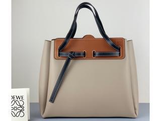【329.53.Z23-2】 LOEWE ロエベ バッグ コピー Lazo Shopper khaki green/natural ハンドバッグ レディース ショルダーバッグ 2色可選択