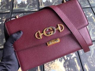 【‎576388 1B90X 6629】 GUCCI グッチ バッグ コピー 〔グッチ ズゥミ〕スモール レディース ショルダーバッグ 4色可選択 バーガンディ グレインレザー