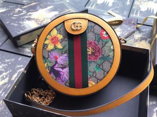 【550618 92YAC 9781】 GUCCI グッチ バッグ スーパーコピー 〔オフィディア〕GGフローラ ミニ ラウンド レディース ショルダーバッグ