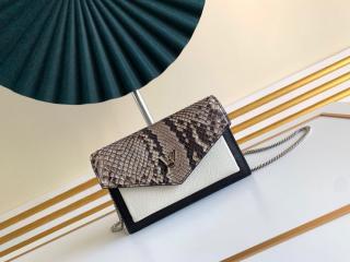 【N97000】 LOUIS VUITTON ルイヴィトン パイソン バッグ コピー 19AW新作 ポシェット・ロックミーチェーン レディース ショルダーバッグ