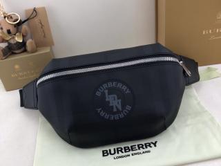 【80225171】 BURBERRY バーバリー バッグ コピー ロゴグラフィック ロンドンチェック ソニーバムバッグ ダークチャコール