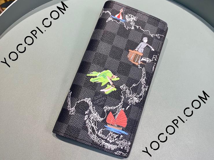 N40202】 LOUIS VUITTON ルイヴィトン ダミエ・グラフィット 長財布