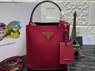【1BA217-2-S】 PRADA プラダ バッグ スーパーコピー S級品 Saffiano パニエ スモール サフィアーノレザー レディース ハンドバッグ 6色可選択