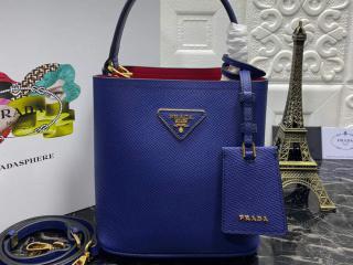 【1BA217-3-S】 PRADA プラダ バッグ コピー S級品 Saffiano パニエ スモール サフィアーノレザー レディース ハンドバッグ 6色可選択