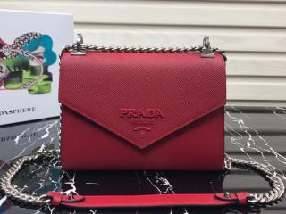 【1BD127-3-S】 PRADA プラダ モノクローム バッグ コピー S級品 Monochrome レディース チェーンショルダーバッグ 7色選択可
