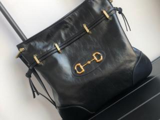 【602089 1IV0G 1000】 GUCCI グッチ バッグ スーパーコピー 〔グッチ 1955 ホースビット〕 レディース メッセンジャーバッグ ブラック