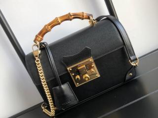 【603221 1DBRG 1000】 GUCCI グッチ バッグ コピー 〔パドロック〕スモール バンブー レディース ショルダーバッグ