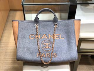 【A93786 B01526 N5219】 CHANEL シャネル バッグ コピー ウール フェルト & カーフスキン ラージ ショッピング バッグ レディース トートバッグ 4色可選択