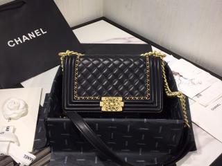 【A67086 B01710 CH682】 BOY CHANEL ボーイ シャネル バッグ コピー カーフスキン ハンドバッグ レディース ショルダーバッグ 4色可選択