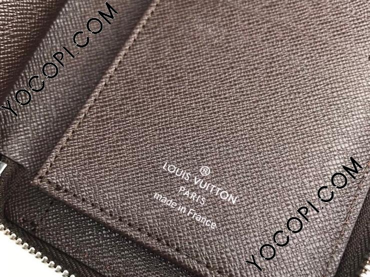N61207】 LOUIS VUITTON ルイヴィトン ダミエ・エベヌ 長財布