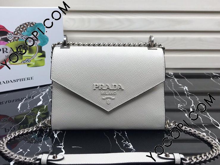 1BD127-2-S】 PRADA プラダ モノクローム バッグ スーパーコピー