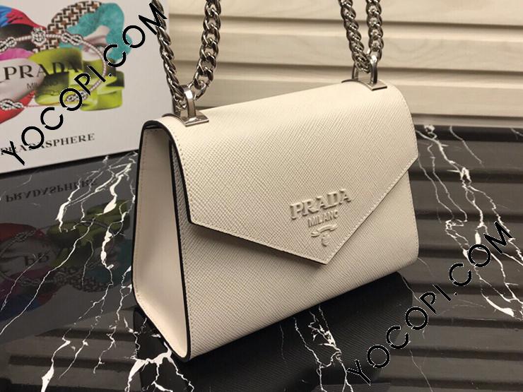 1BD127-2-S】 PRADA プラダ モノクローム バッグ スーパーコピー