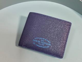 【M30381】 LOUIS VUITTON ルイヴィトン タイガ 財布 コピー ポルトフォイユ・ミュルティプル メンズ 二つ折り財布 2色可選択 ブルーマリーヌ