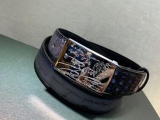 ベルルッティ berlutiベルト  幅35ｍｍ サイズ：金属ベルト頭からベルト中間穴の長さ85-110cm
