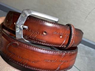 ベルルッティ berlutiベルト 幅35ｍｍ サイズ：金属ベルト頭からベルト中間穴の長さ85-110cm