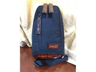 Berluti Verso スクリットナイロン メッセンジャーバッグ　Nile crocodie