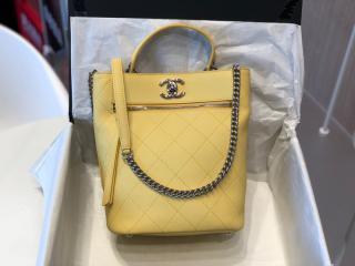 【AS0577 B00377 N0895】 CHANEL 19SS シャネル バッグ スーパーコピー バケット バッグ レディース ショルダーバッグ 4色可選択 イエロー