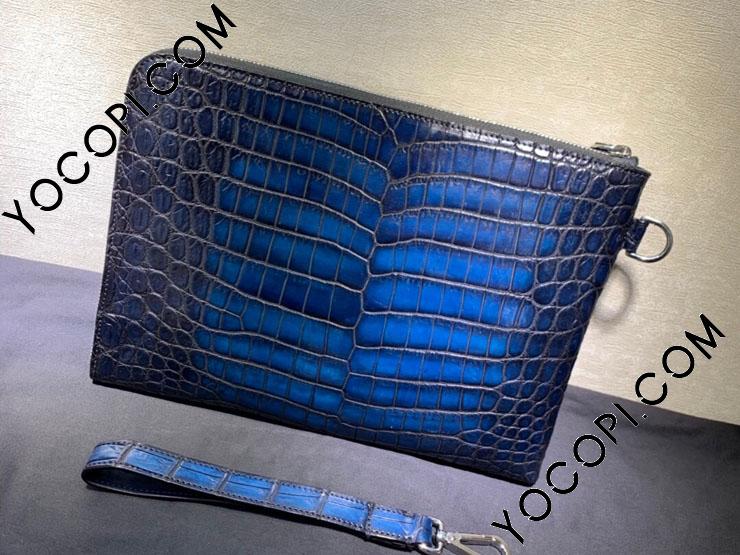 ベルルッティ(Berluti)テルシオ アリゲーターレザー財布_