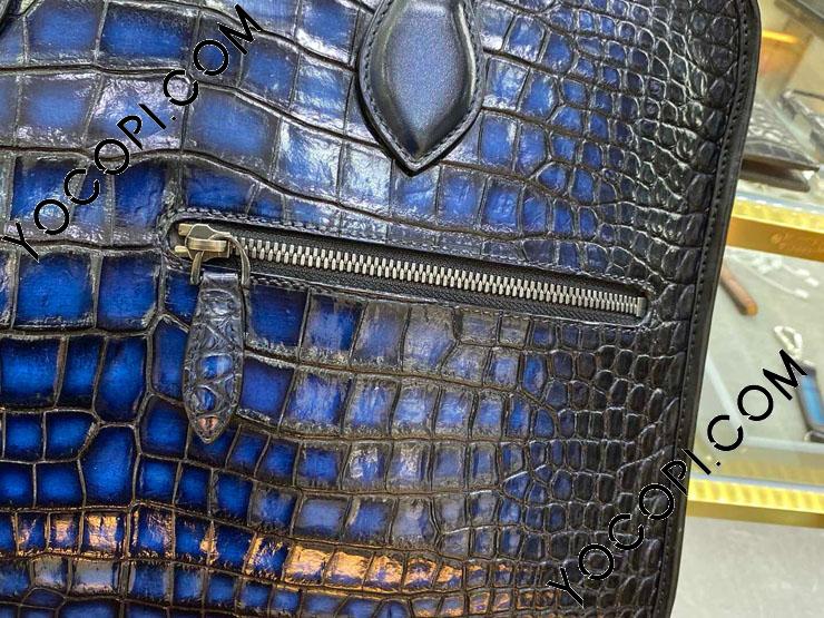 Berluti ベルルッティメンズ用ワニ革 ビジネスバッグ Un Jour