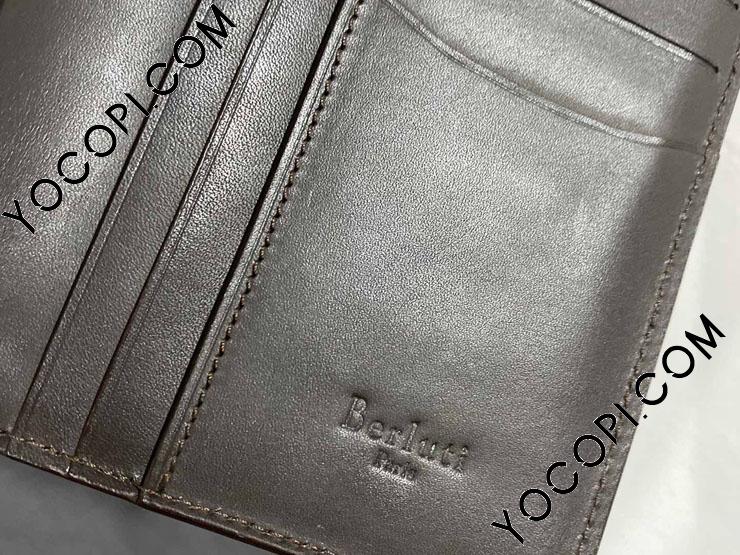 Berluti EBENE Scritto Leather Wallet