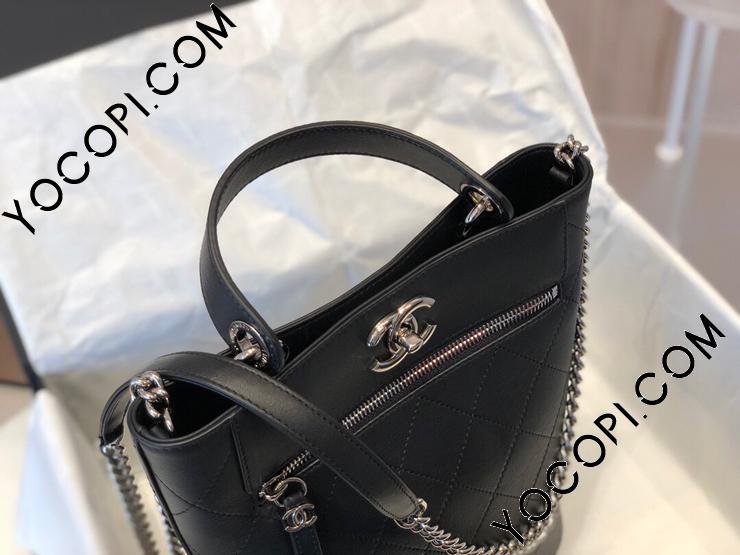 斜めがけもできて便利【CHANEL】バケットバッグ 出し入れしやすく収納バッチリ♪》【CHANEL】ショルダーバッグ