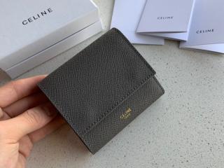 【10B573BEL-S-2】 CELINE S級品 セリーヌ 財布 スーパーコピー スモール トリフォールドウォレット / グレインドカーフスキン レディース 三つ折り財布 4色可選択