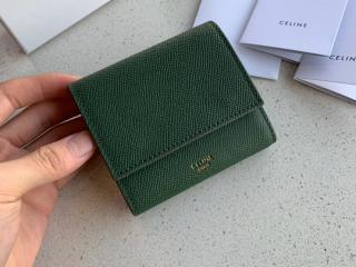 【10B573BEL-S-3】 CELINE S級品 セリーヌ 財布 コピー スモール トリフォールドウォレット / グレインドカーフスキン レディース 三つ折り財布 4色可選択