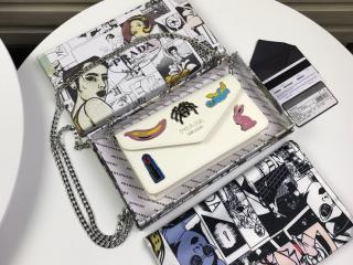 【1DH044-3】 PRADA 19新作 プラダ バッグ コピー Saffiano サフィアーノレザー ミニバッグ レディース ショルダーバッグ 6色可選択