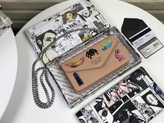 【1DH044-4】 PRADA 19新作 プラダ バッグ スーパーコピー Saffiano サフィアーノレザー ミニバッグ レディース ショルダーバッグ 6色可選択