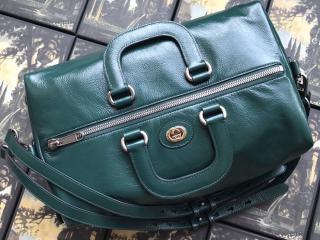 【587866 1GZ0X 3154】 GUCCI グッチ バッグ スーパーコピー ソフトレザー ハンドバッグ メンズ バックパック 4色可選択 グリーン