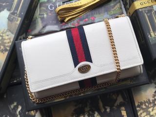 【546592-2】 GUCCI グッチ 長財布 コピー オフィディア Ophidia GG チェーンウォレット レディース 二つ折り財布 2色可選択 ホワイト