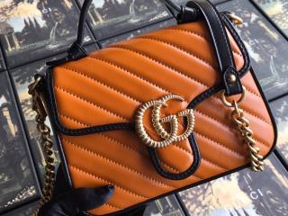 【583571 0OLFX】 GUCCI グッチ バッグ スーパーコピー 〔GGマーモント〕ミニ トップハンドルバッグ レディース ショルダーバッグ 3色可選択