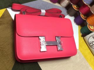 【H1050-3】 HERMES エルメス コンスタンス バッグ スーパーコピー Constance ヴォー・エプソン レディース ショルダーバッグ 唇膏粉 18cm/23cm ゴールド/シルバー金具 可選
